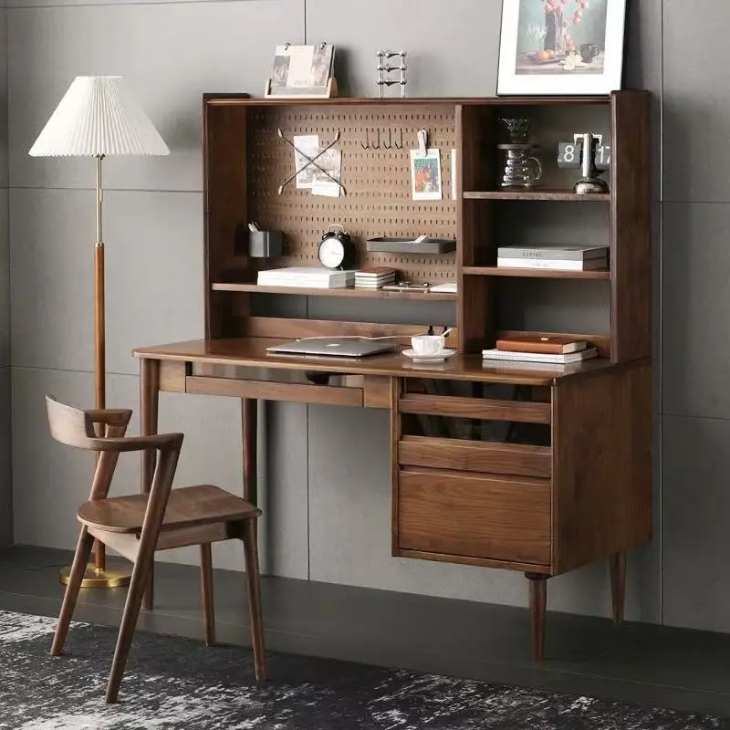 

Customizable Simple Computer Desk Black Walnut Study Table Nordic Home Writing Desk