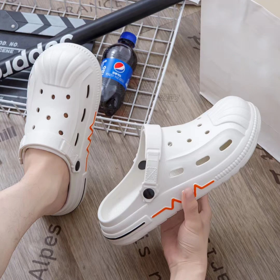 

Летние мужские сабо, корейская версия, сандалии из ЭВА, модная повседневная пляжная обувь, уличные тапочки на нескользящей мягкой подошве