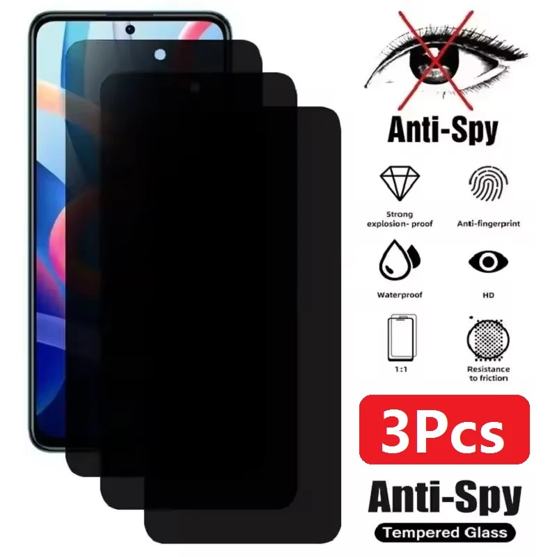 3 قطعة حامي شاشة الخصوصية لسامسونج غالاكسي A14 A54 A12 A17 A16 A26 A70 A50 A31 A32 A15 A35 A55 A05 مكافحة التجسس الزجاج #1