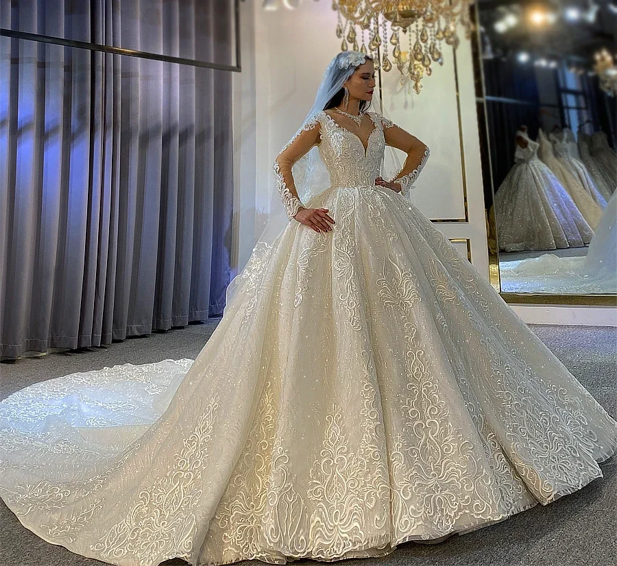 Customized 2027 Gorgeous Full Lace Wedding Dress Amanda Novias Official