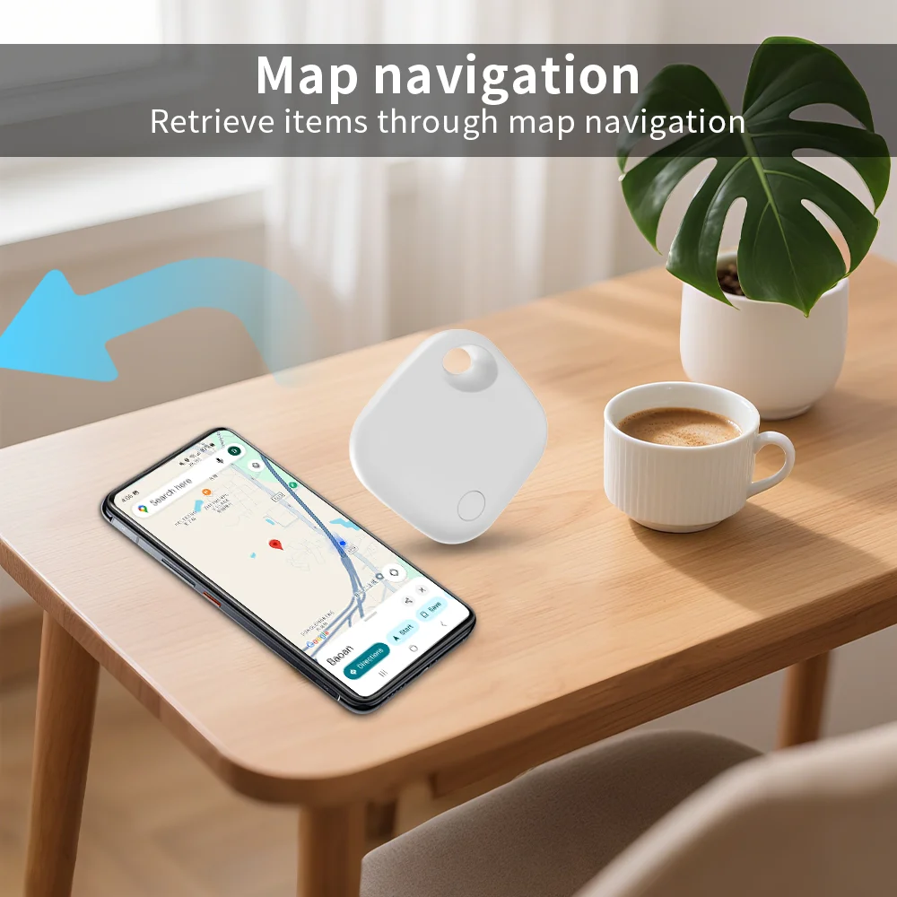 Type C Charging Port Long-Distance Tracker for Android Google Find Hub Voice Locate Keys Bag Toys Smart Tag for Pixel Vivo GMS