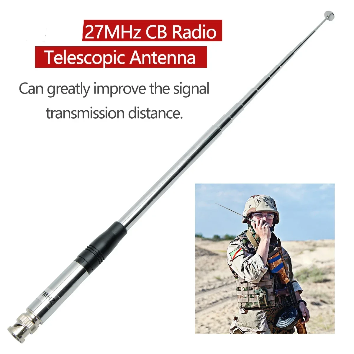27 ميجا هرتز SMA-أنثى/SMA-ذكر/BNC يده تلسكوبي CB هوائي ل Quansheng UV-K5 UV-K5(8) baofeng UV-K61 اسلكية تخاطب