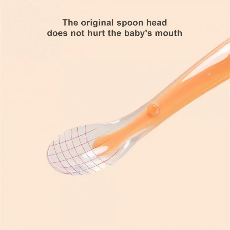 Childrens Spoon Environment-friendly Baby Care Rice Paste Spoon Soft Silicone Suitable For Babies Over 4 Months Tableware Safe