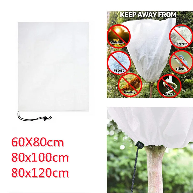 

0.6M 0.8M 1.2M Plant fruit tree Cover Winter Warm bags Shrub Bag Frost Protection Non-woven Antifreeze fabric Yard Garden tools