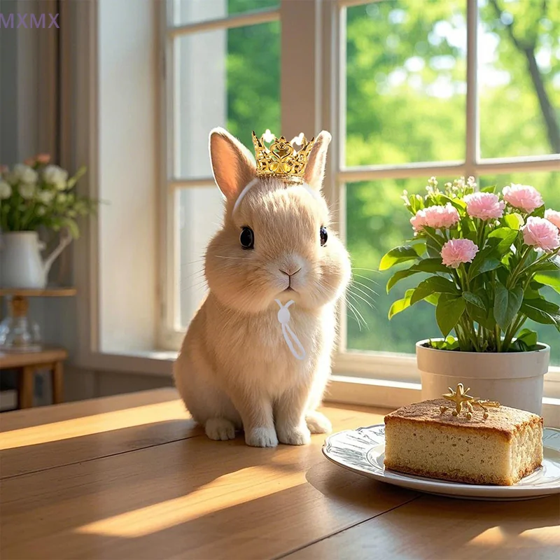 Corona de hámster brillante a la moda, animales pequeños con corona, accesorios de ropa para mascotas, conejillo de indias, suministros para mascotas