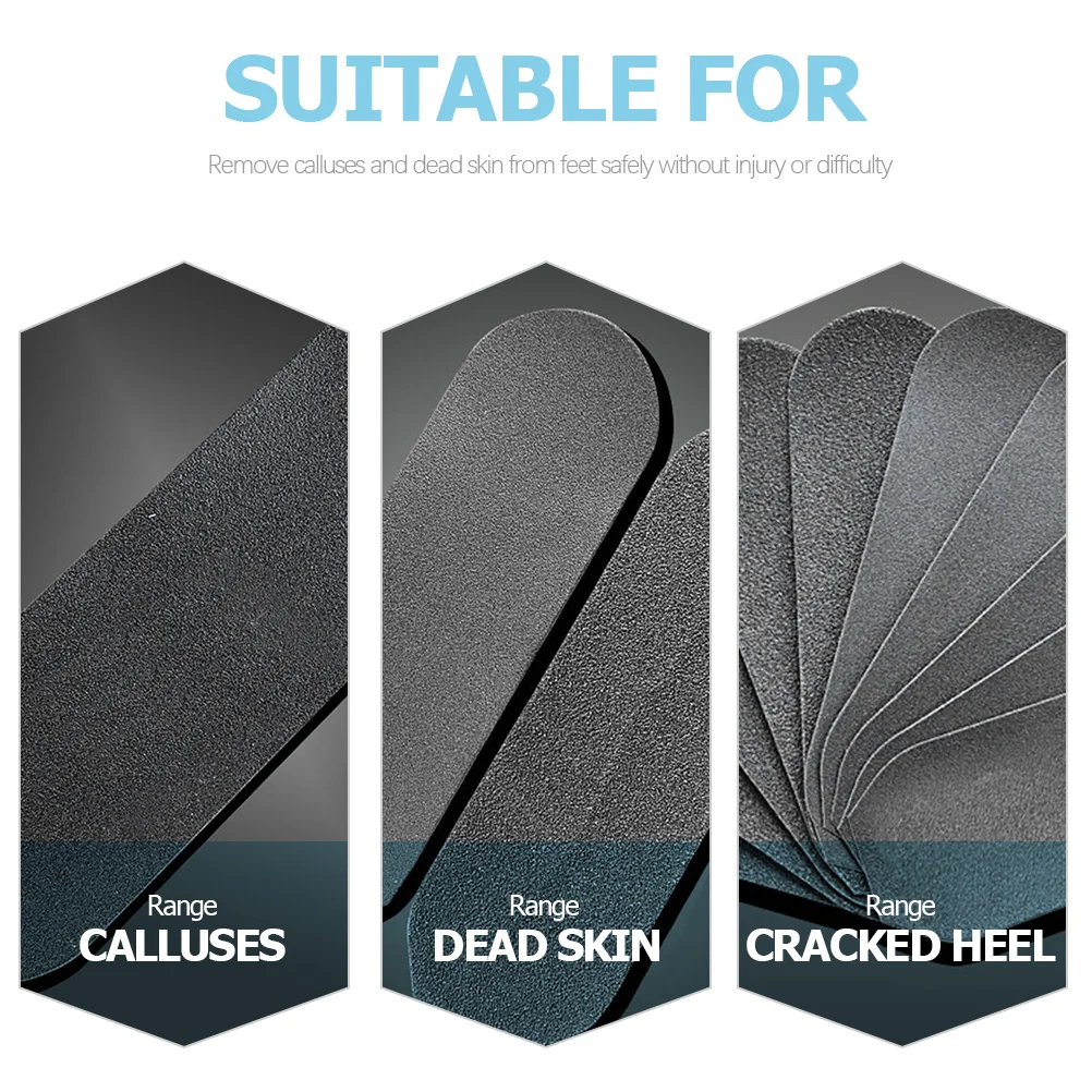 

20pcs Foot File Refills Portable Pedicure Tool For Dead Skin Removal Callus Remover Replacement Pads Sand Papers Foot Care