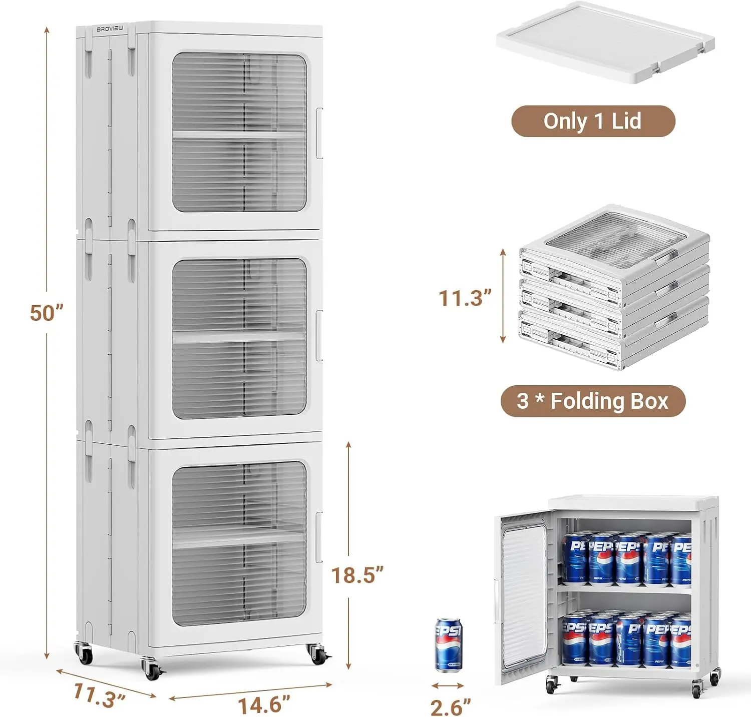 Tall Narrow Storage Cabinet, Slim Floor Standing Organizer Rack Unit, Bathroom Kitchen Laundry Living Room, Multi Layer Adjustable Shelves Enclosed Doors Handle, Modern Minimalist Style, White, 1 Piece