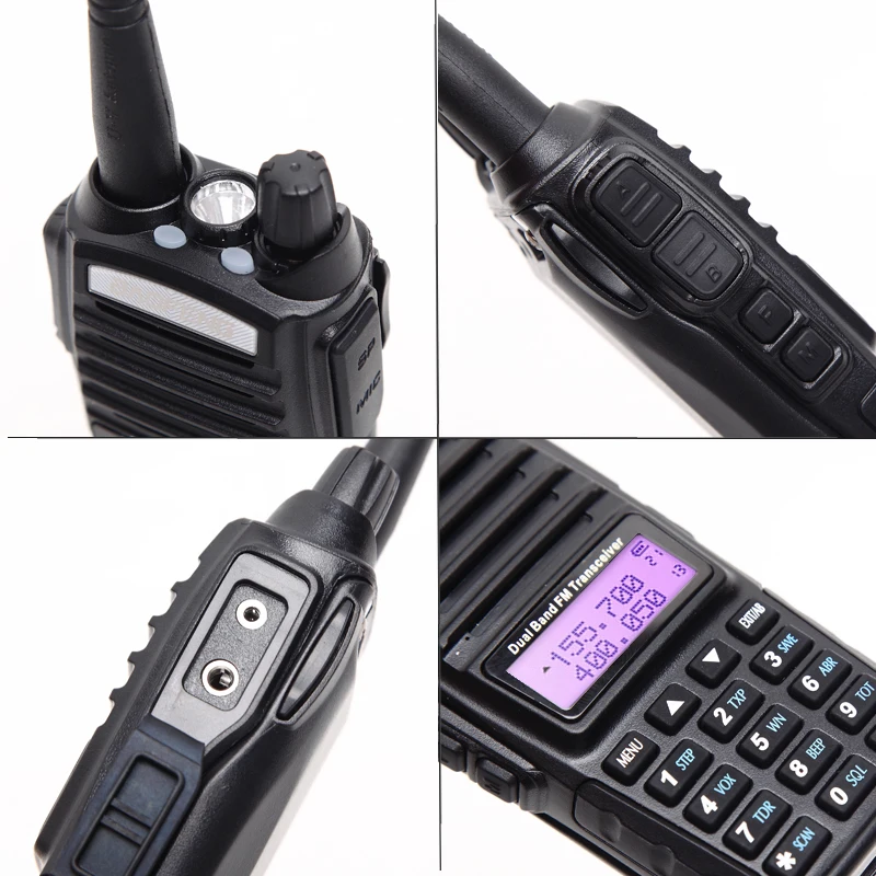 Baofeng-UV-82 Walkie Talkie, UV-82, Dual Band, VHF, UHF, UHF, Double PTT, Amateur Portable Radio, UV-82, 5W, 2Pcs