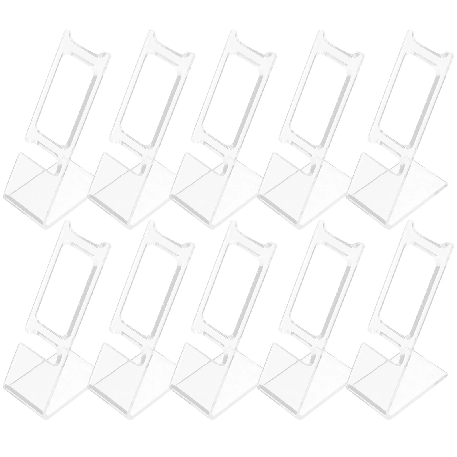 

10pcs Watch Display St Bracelet Holder Plastic Tabletop Case for Men Women Thick Jewelry Rack Storage Showcase