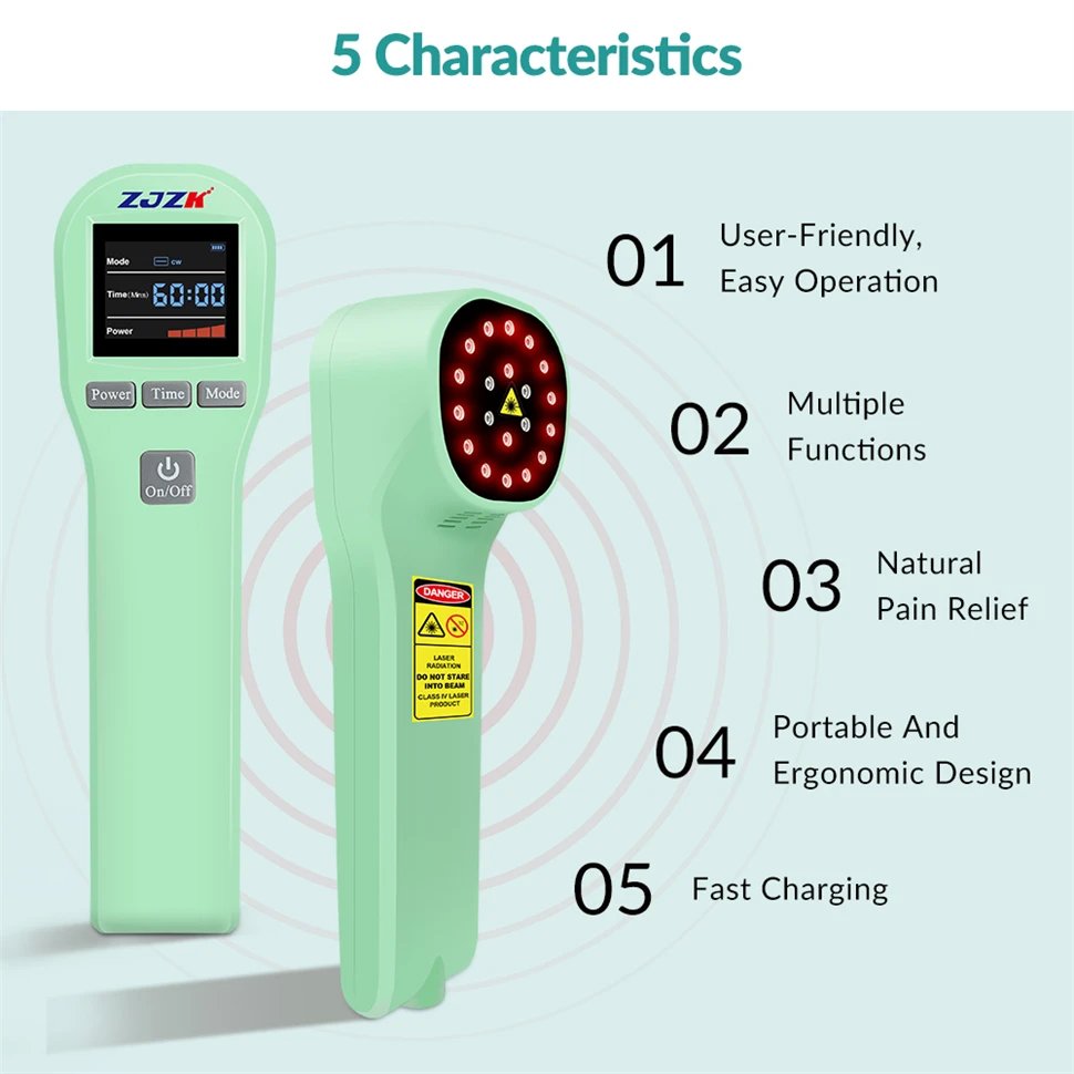 Pijnstilling Home Light Apparaat 650nm * 16Diodes 808nm * 4Diodes Sport Verstuiking Wonden Genezing Fysiotherapie Apparaat Voor Huisdier En Mens