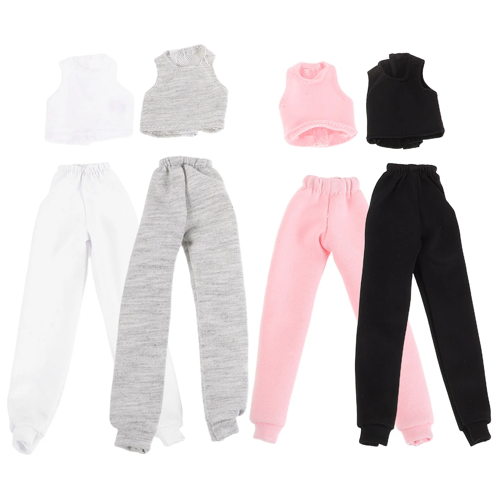

4 set 4 Sets Clothing Accessories Sports Vest Trousers Outfit For 30Cm Summer Vest Pants Everyday Play Role-Playing Replaceable