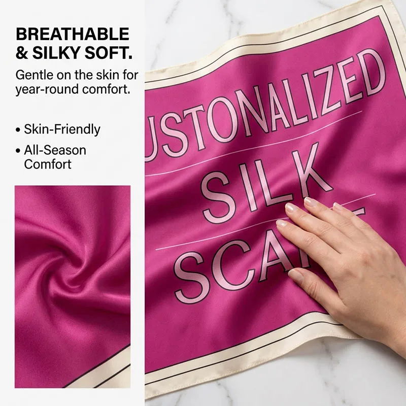 Custom Scarf  for Women Luxurious Lightweight Fashion Accessory Ideal for All Seasons and Occasions