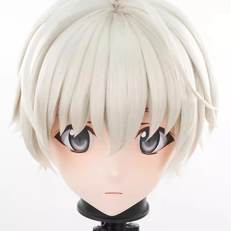 (MEO220) Customize Handmade Full Head Lockable Crossdress Male to Female Japanese Cartoon Anime Game Character Kigurumi Mask