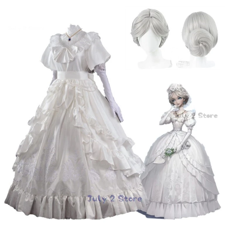 Game Identity Ⅴ Bloody Queen Cosplay Mary Costume Lolita Dress Skin Promised Day Wig Woman Halloween Fancy Masquerade Ball Gown