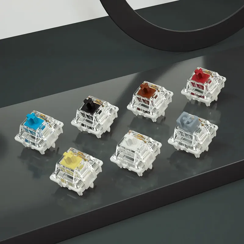 

Gateron G Pro V2 2.0 Pro V3 3.0 Switch 3pin RGB Linear Tactile White Yellow Red Silver Brown for Mechanical Keyboard Pre Lubed