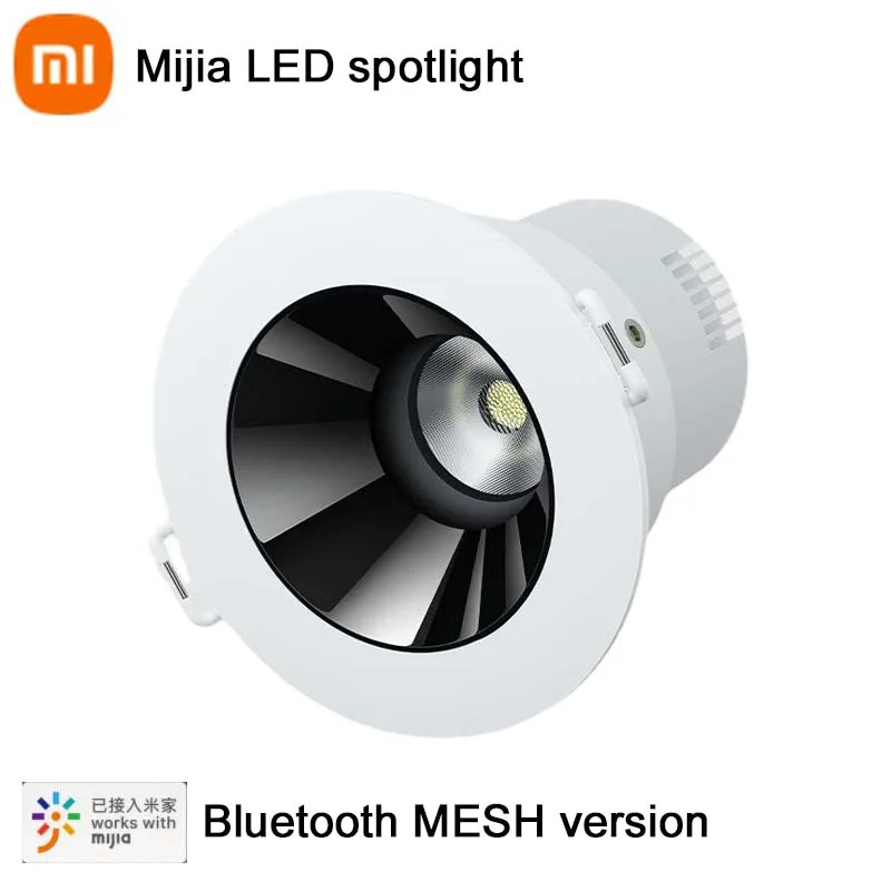 Xiaomi mijia LED spotlight Bluetooth MESH version linkage control Ra90 high color display Downlight Adjustable 25 Degree 300ml