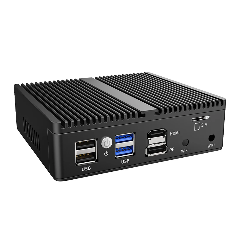 BKHD Thin Client Intel N6000 J4125 N5105 Fanless NVME 4*2.5G NIC Lan Desktop ITX X86 Pfsense Ubuntu Linux Win10 Mini Router PC