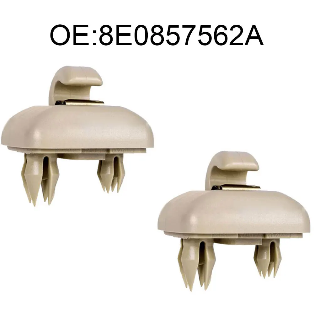 2PCS Sun Visor Clips for For A1 For A3 For A4 A5 Q3 Q5 RS3 RS4 RS5 Exeo 2007 2016 OEM Part Number 8E0857562A Compatible