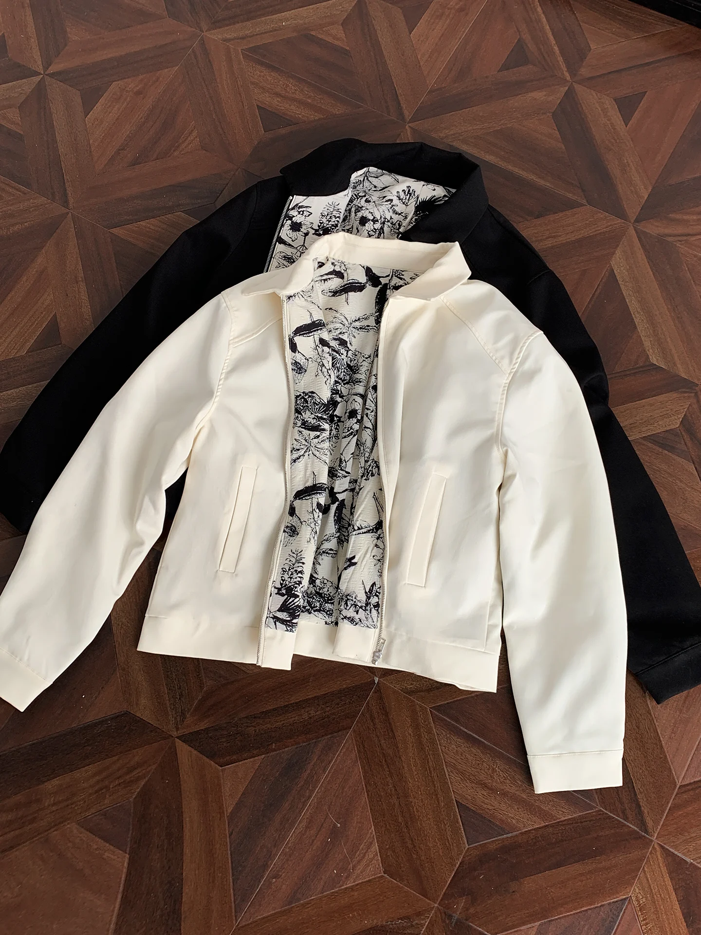 

Casual Sports Men's Jaet 2025 Spring Autumn ort Flip Collar Loose Motorcycle Leisure Faion Retro Brand Youth