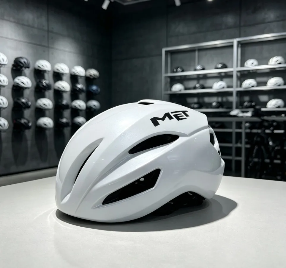 Casco de ciclismo de carretera MET Manta MIPS Aero, con protección contra impactos mediante tecnología In-Mold, 250 g, unisex.