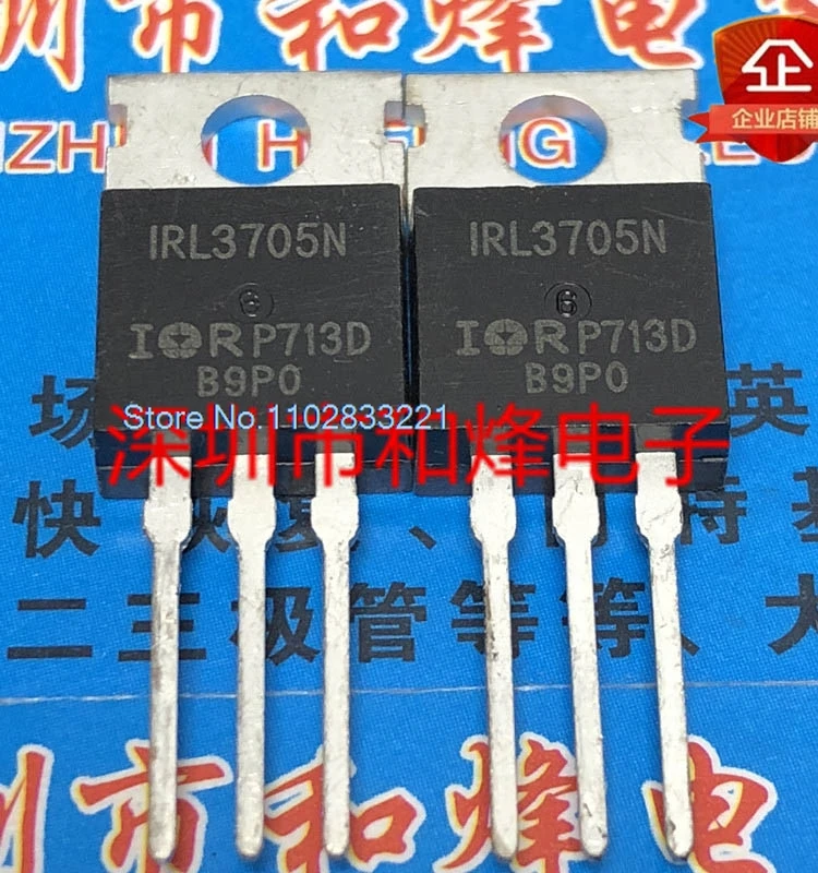 （10PCS/LOT） IRL3705N  TO-220 MOS 55V 89A