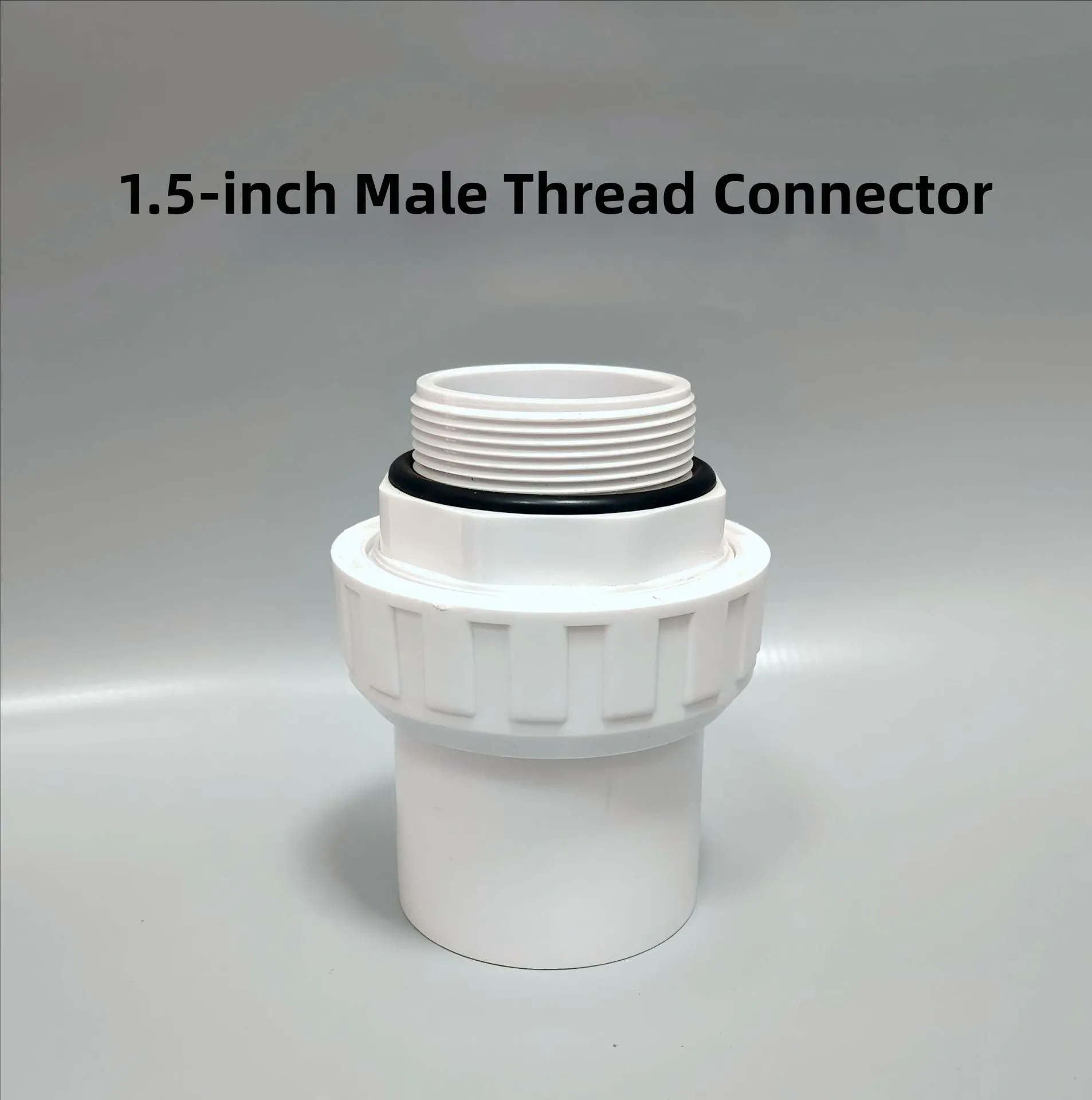 PVC Quick Connect Union for Sand Filter Plumbing Supporting 1.5 inch and 2 inch Pipe Sizes in Residential and Commercial Pools