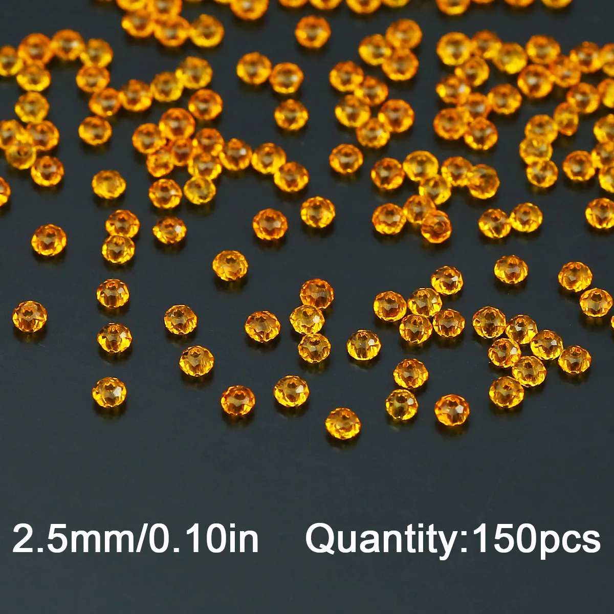 WLYeeS Orange beads 2mm 800-150Pcs Flat Round Loose Spacer Beaded for Jewelry Necklace DIY Bracelet Mecklace Finding Accessories