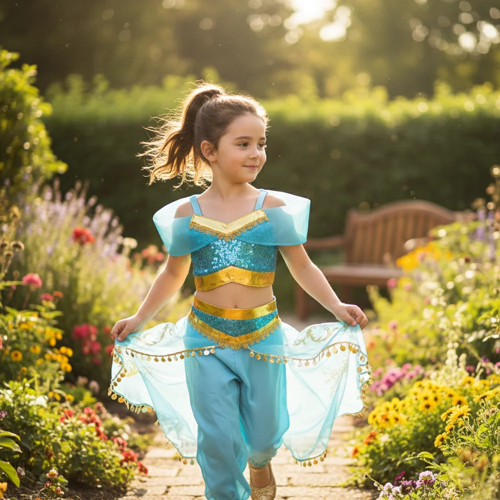 

Очаровательный костюм арабской принцессы для девочек: блестящий топ с пайетками и брюки-шаровары для карнавала и косплей-вечеринок