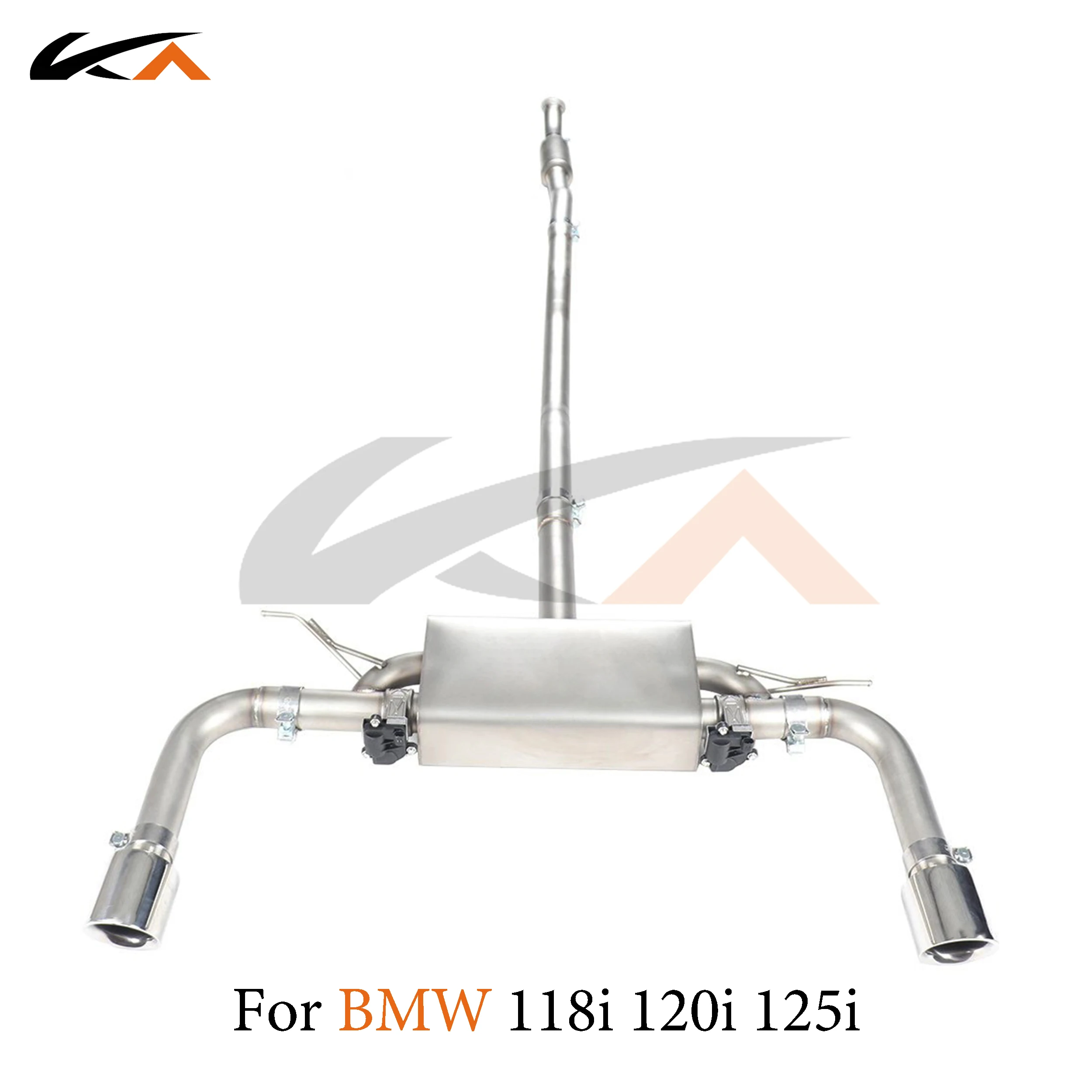 KA Tuning exhaust system steel catback for BMW 118i 120i 125i 2.0T performance auto parts muffler valve
