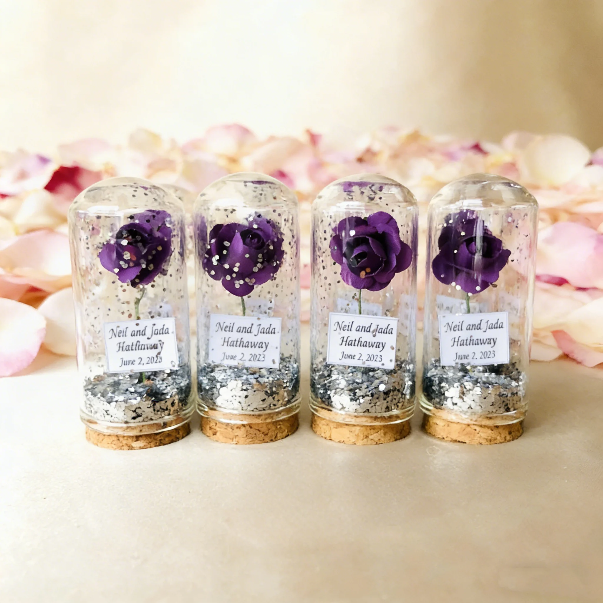 

Персонализированные серебряные блестящие украшения для свадебного стола — оптовые подарки для Дня святого Валентина, помолвки и украшения для вечеринки с хной