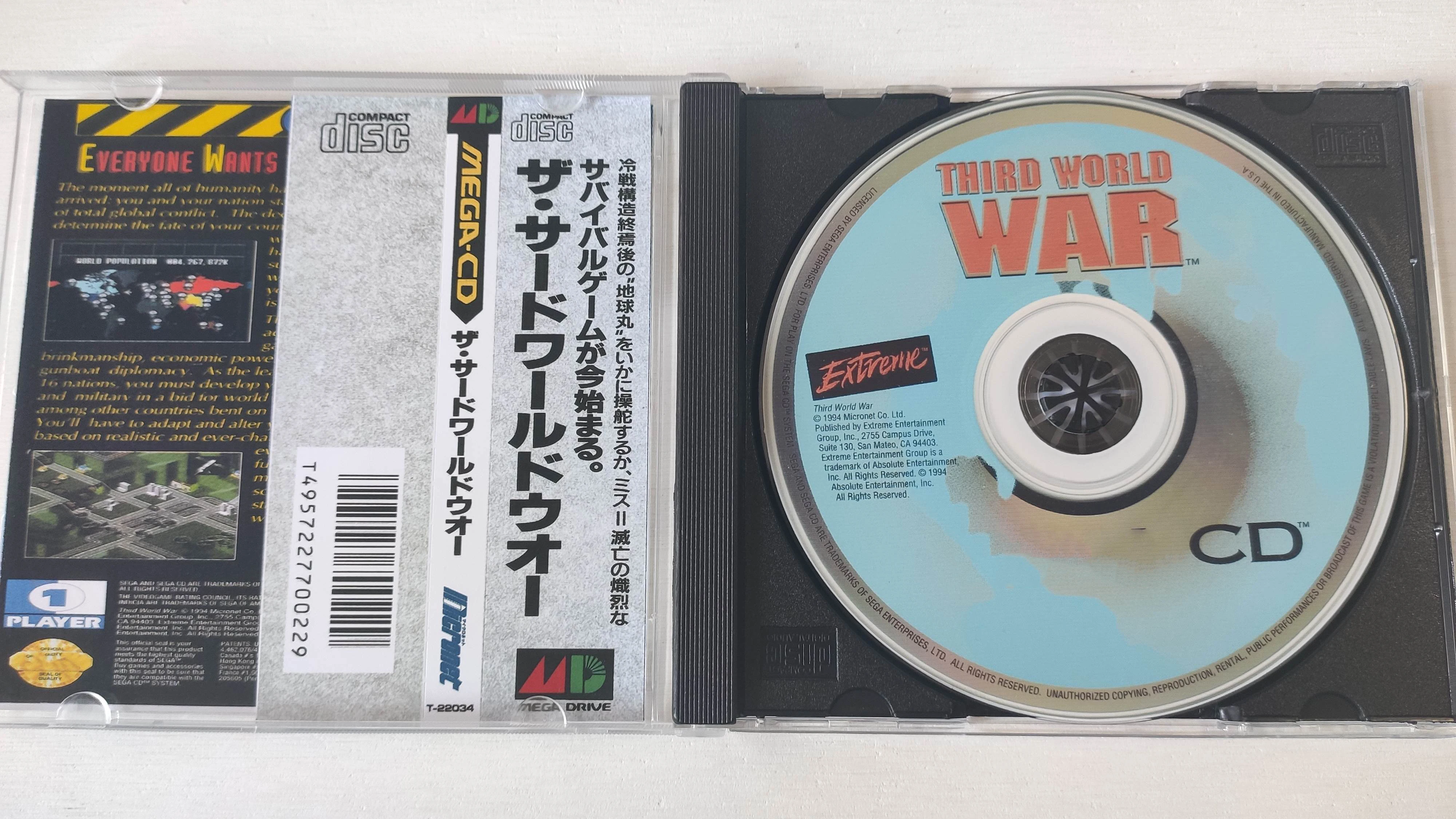 

Mega CD Copy Disc Game The Third World War Unlock Console Megasega Retro Optical Driver Retro Video Game Machine Parts