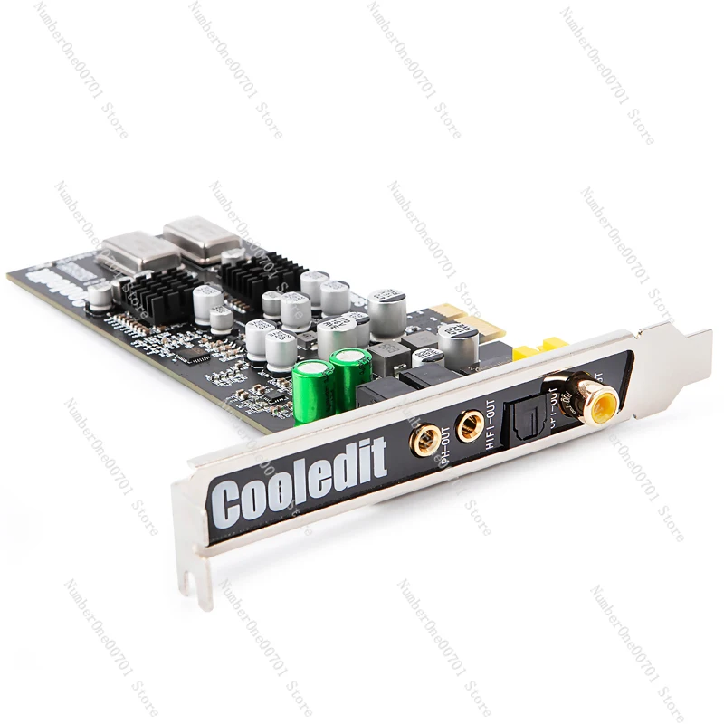 

Server fiber coaxial digital desktop computer built-in independent shadow music half-height PCIE sound card