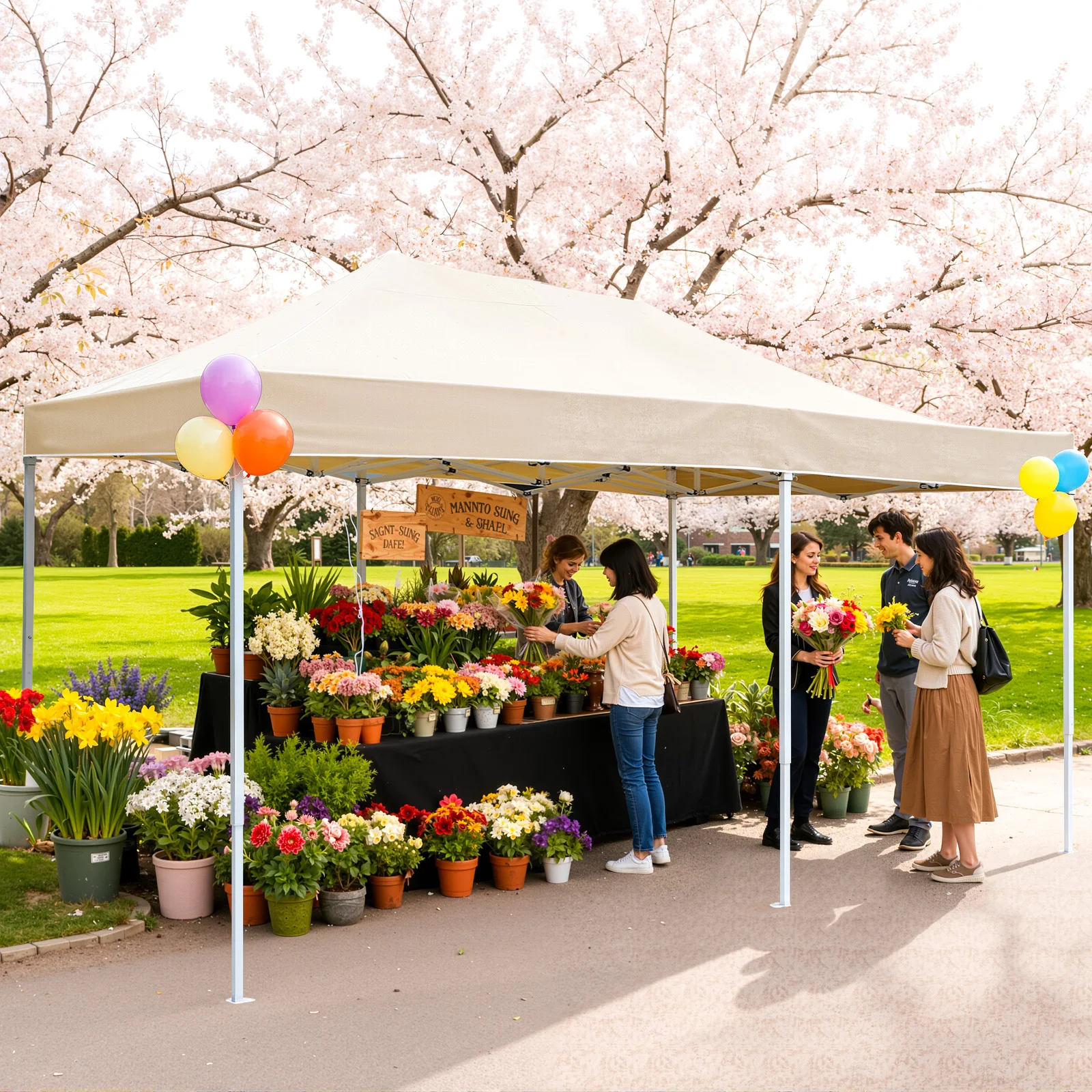 

Canopy Tent: Outdoor Wedding Tent With Roman Windows - Folding Canopy For Backyard Parties - Oxford Cloth Sunshade Shelter For Events
