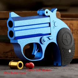 1 pz Delinjie Mini proiettili morbidi pistola giocattolo Revolver scienza educazione pistola modello EDC strumenti regalo divertenti