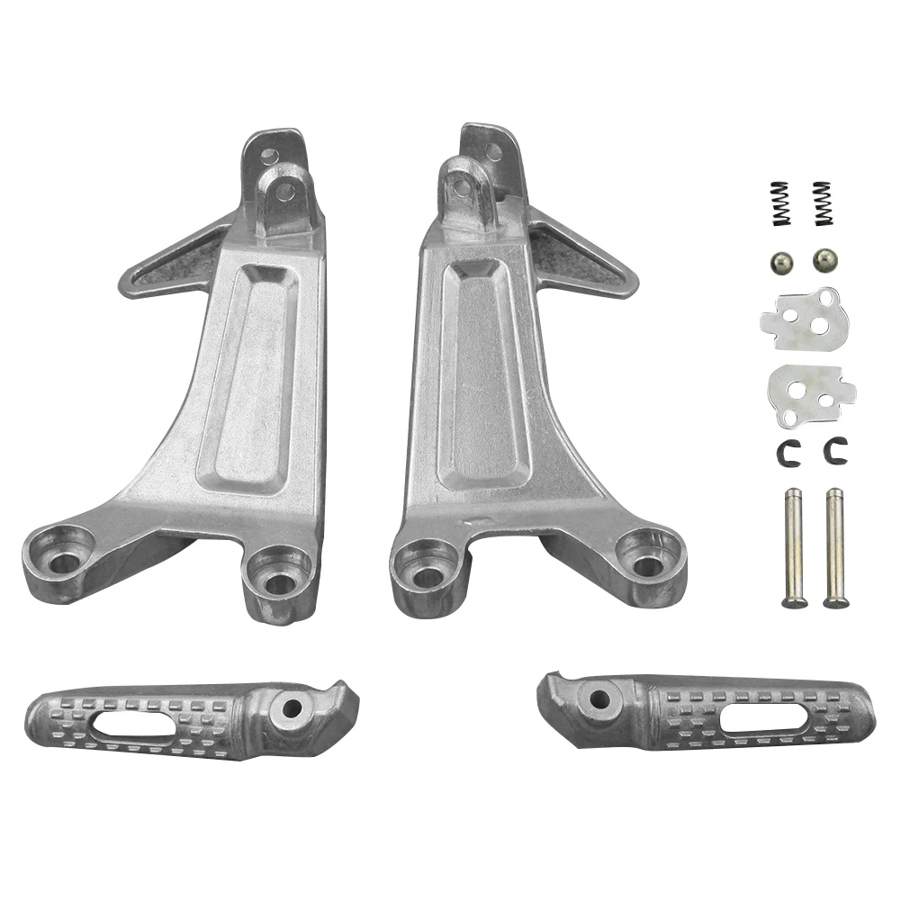 Aluminum Alloy  Rear Passenger Foot Pegs Footrest Brackets for Honda 2003 2004 CBR600RRMotorcycle Spare Part Accessories