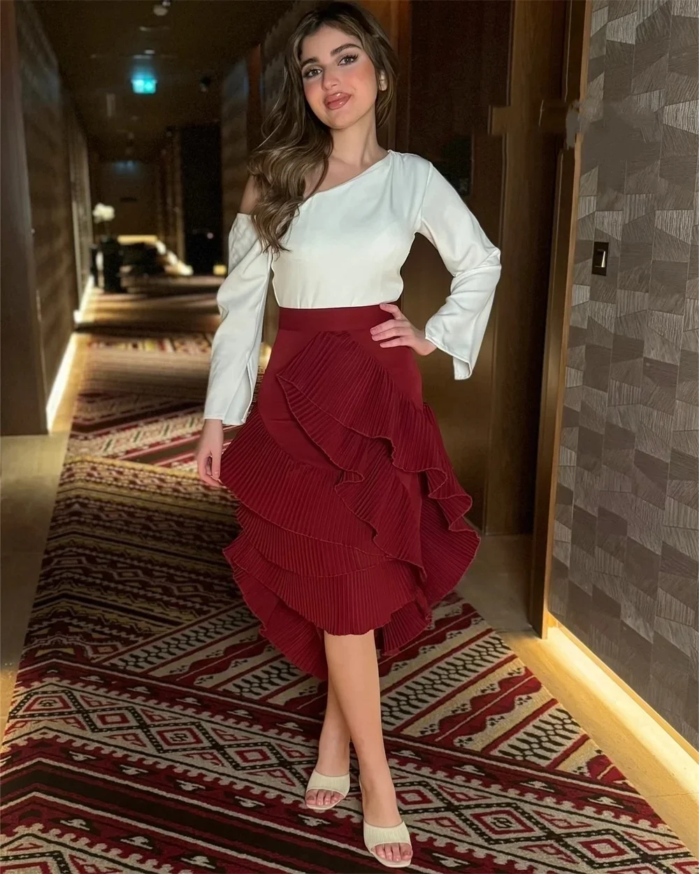 파티 여성용 긴 소매 맞춤형 행사 드레스 이브닝 드레스 파스트롤 유니섹스 저지 레트로 두바이 사우디 아라비아 프로모션 맞춤형