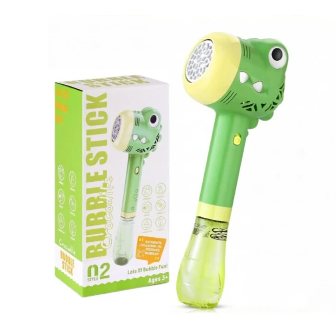 

1Pc Bubble Machine Wand for Kids 1-8, with music & light, auto bubble maker, ideal for parties, Easter & outdoor gifts