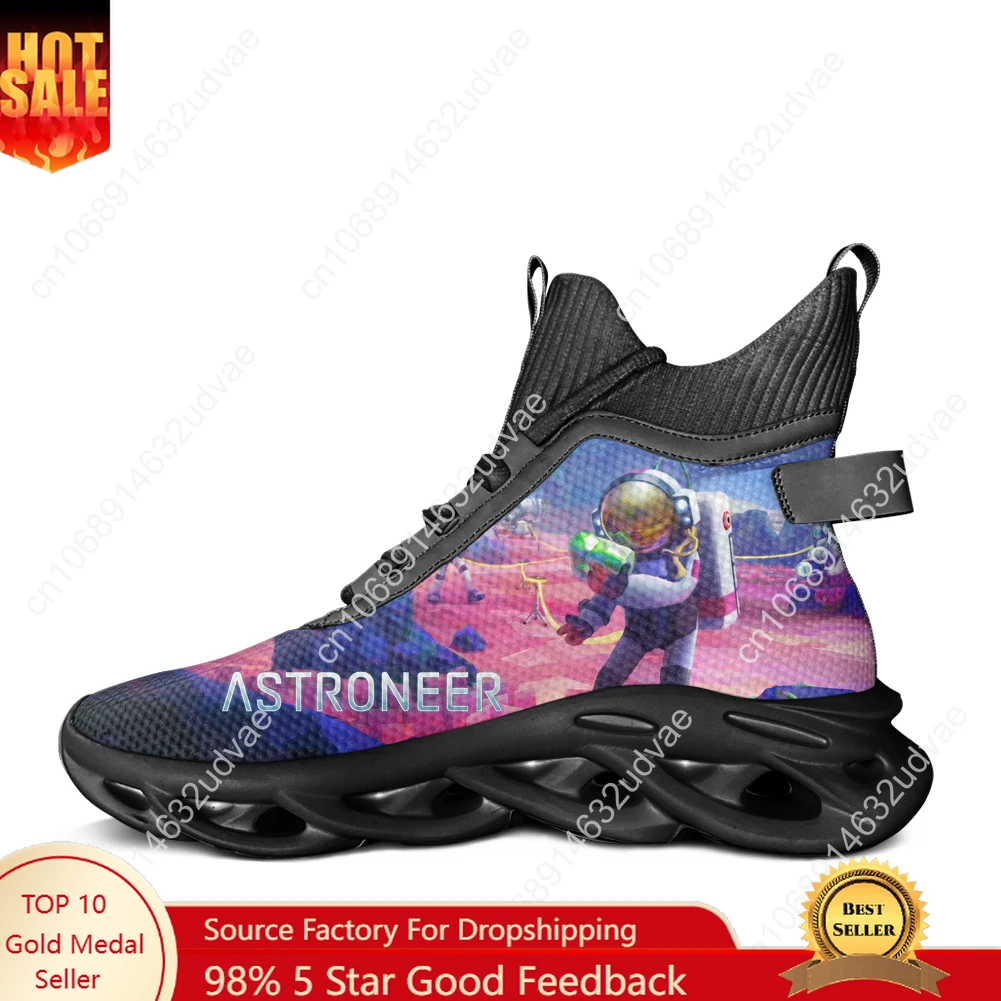 

Astroneer High Top Flats Sneakers Mens Womens Sports Running Shoes High Quality Sneaker Lace Up Mesh Footwear Custom Shoe