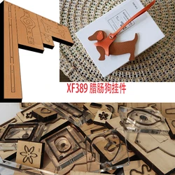 New Japan Steel Blade Wooden Die Dachshund dog pendant Leather Craft Punch Hand Tool Cut Knife Mould XF389 leather tools