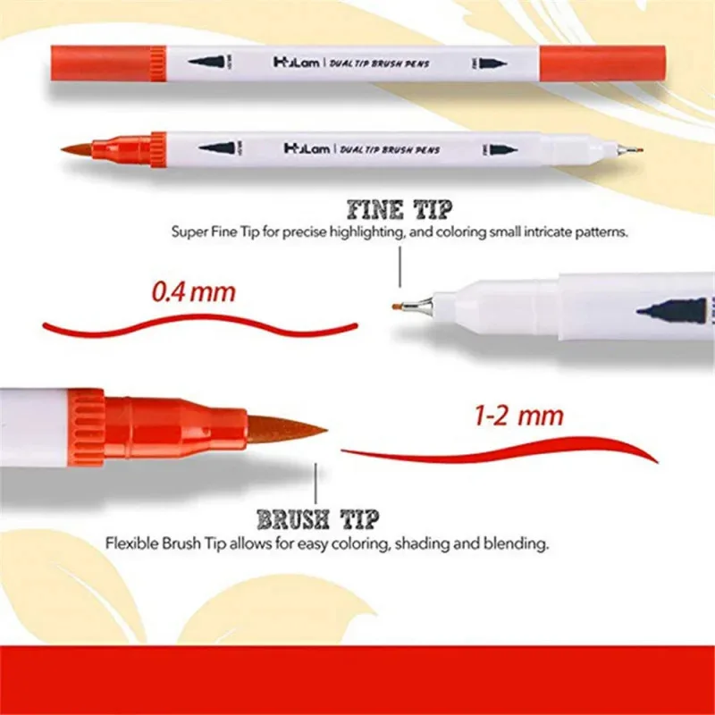 12/24/36/48/60Colors Double Head Markers Tip Art Supplies Drawing Brush Pen Colors Set For Gift Pens Pencils Writing Office Scho view 4