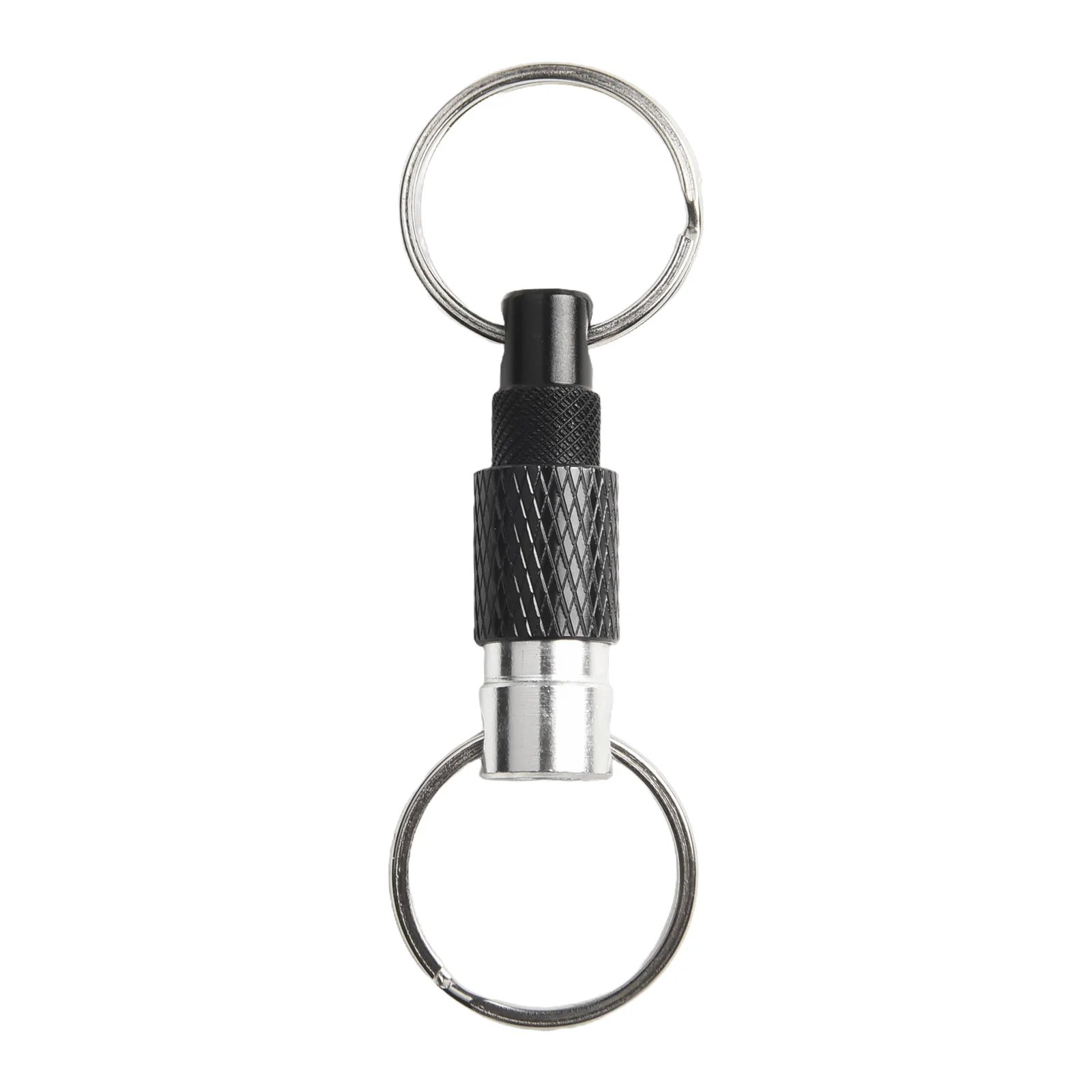 Portable Keychain With Detachable Quick Release Metal Key Ring° Rotation Dual Ring Buckle Hand Tools