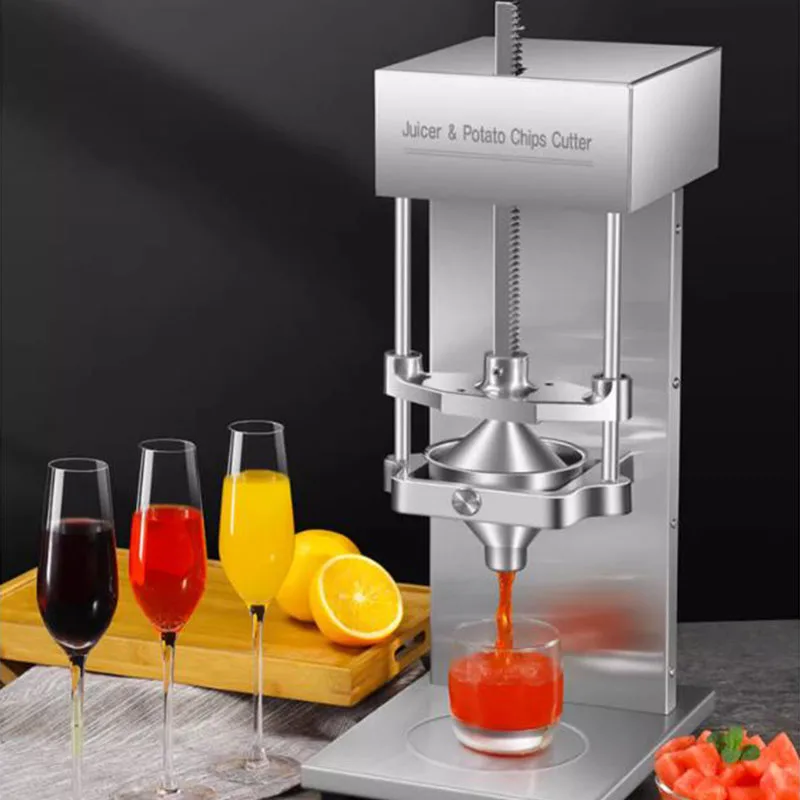 Electric Orange Juice Extruder Potato Strip Slicer Commercial Pomegranate and Lemon Juicer