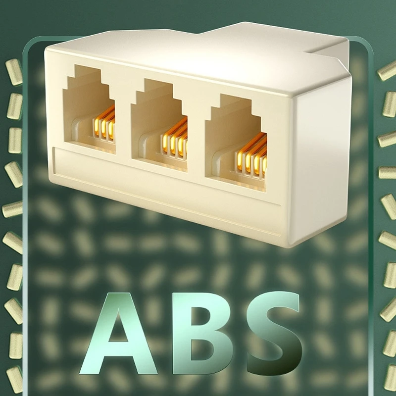 3-Wege-Telefonleitungs-Splitter-Adapter, Telefon-Splitter für effiziente Kommunikation