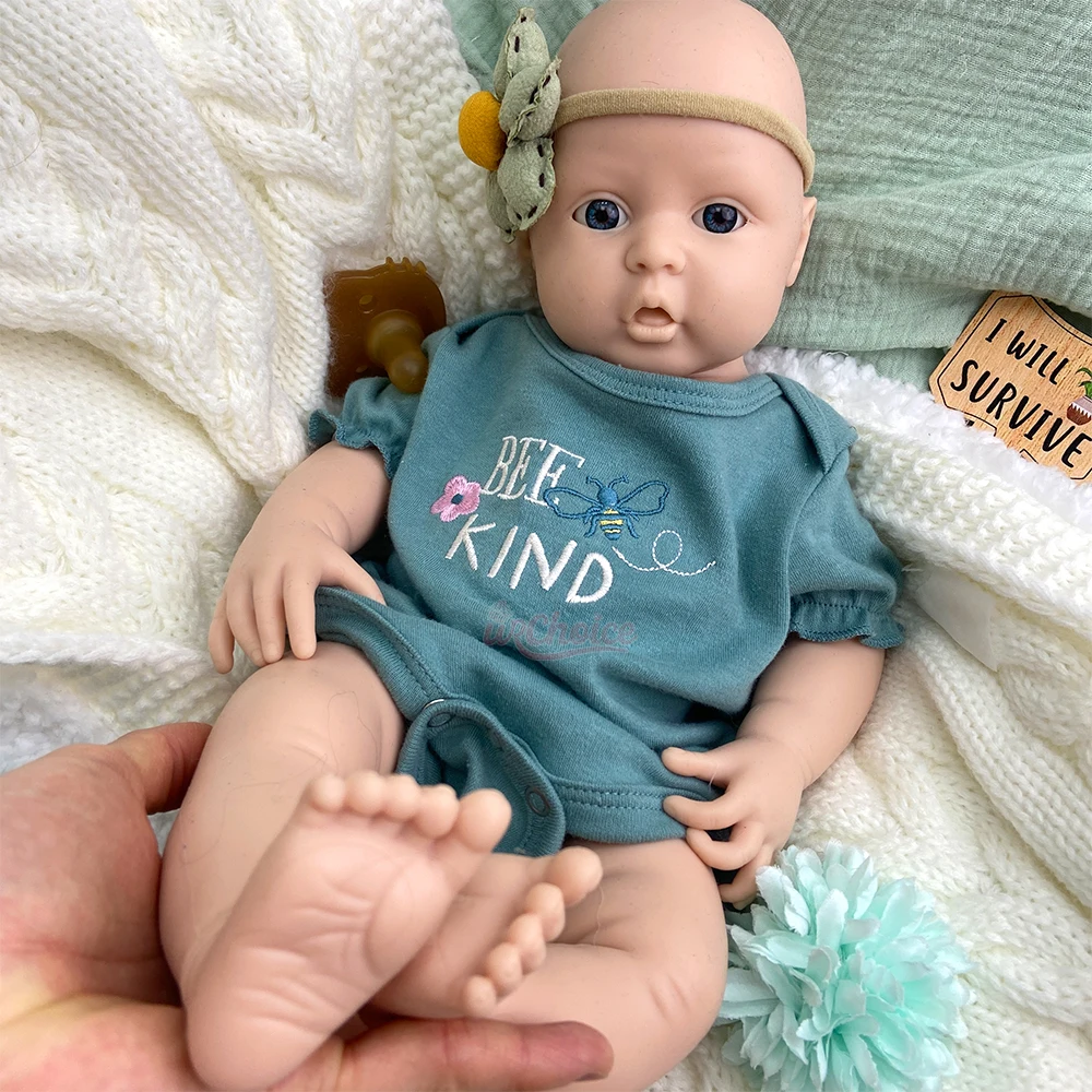 

Милая 17-дюймовая силиконовая кукла-реборн для девочек, с мягким цельным силиконовым телом, из безопасного экологичного материала, терапевтическая кукла для взрослых для расслабления