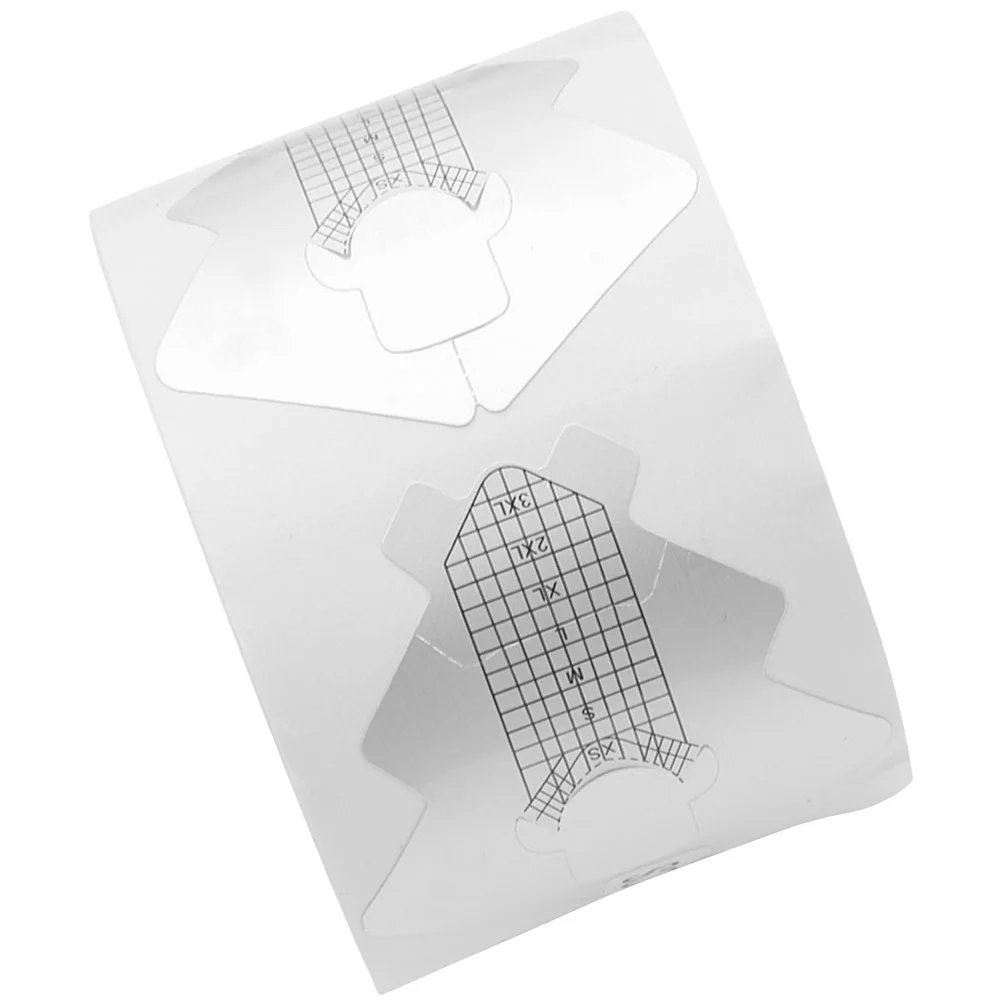 

1 Roll Professional Nail Guide Forms Fish Shape Aluminum Foil Nail Art Extension Stickers for Salon and Home Use