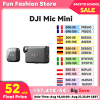 DJI Mic Mini (2 TX + 1 RX ) / (1 TX + 1 RX )Wireless Microphone with Intelligent Noise Cancelling High-Quality Audio