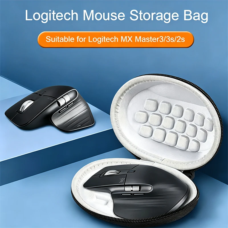 Logitech MXMaster3/3S Mouse Storage Bag Compatible with Master2S Small Mouse Organizer Keyboard Storage Box for Office Supplies
