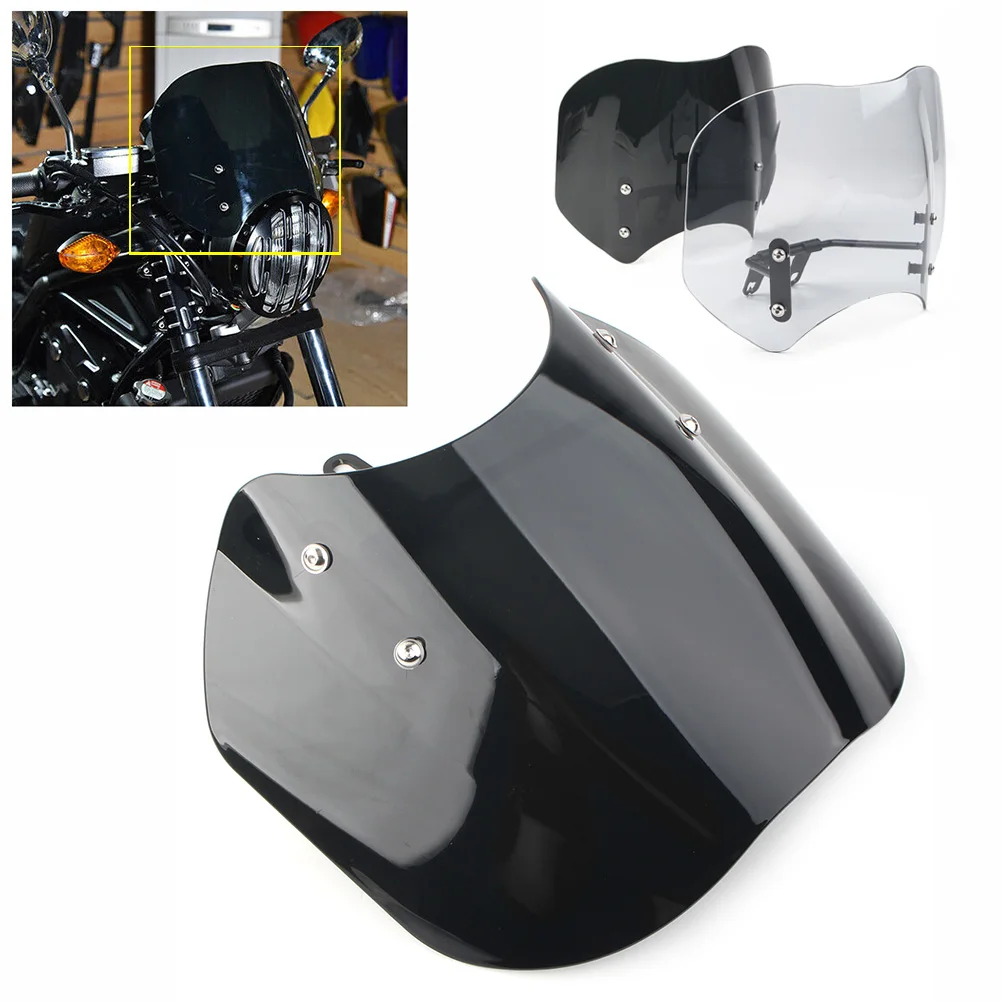 Motorbike Front Windshield ABS Windscreen Protection Screen Cover For Honda CMX500 Rebel CMX500 2018 2019 2020