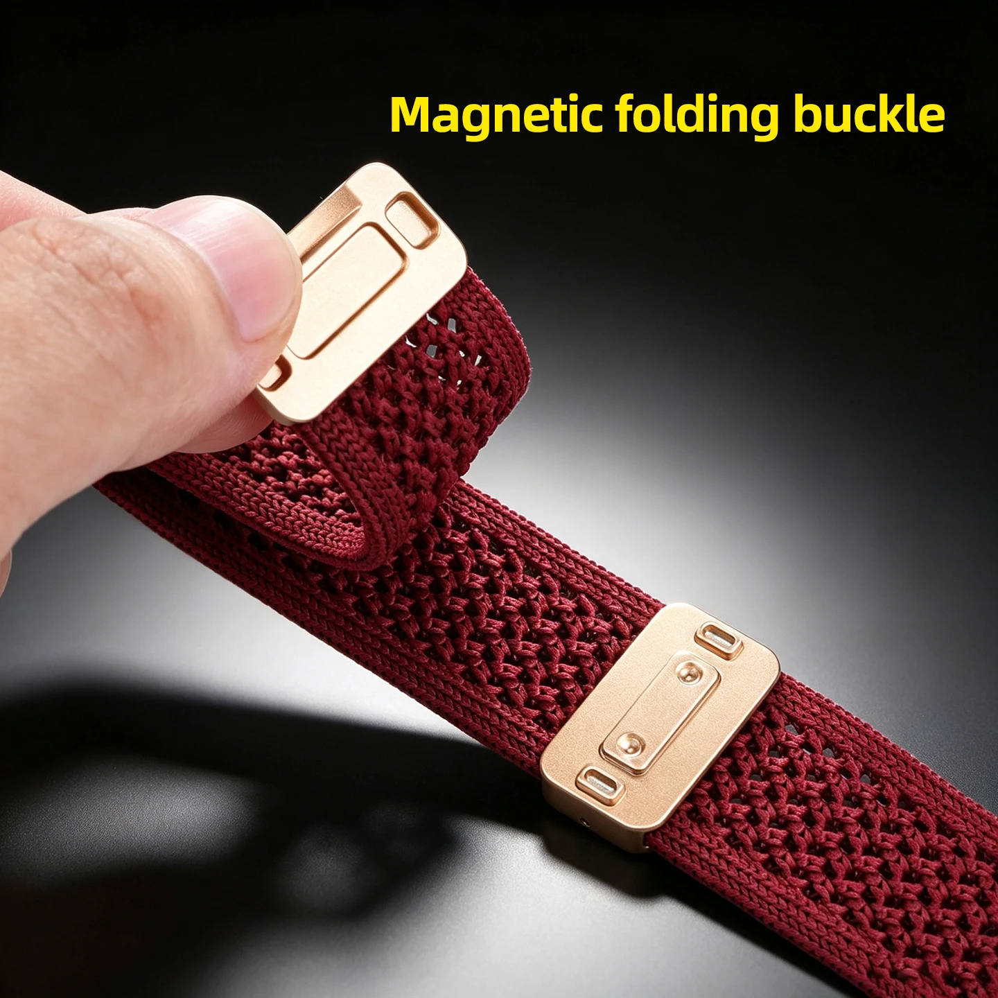 For Casio F91W W800H SGW400 F84 F105/108 A158/168 AE1200 1300 WS1700/1600 Elastic nylon Watch Strap 18mm Magnetic folding buckle view 4