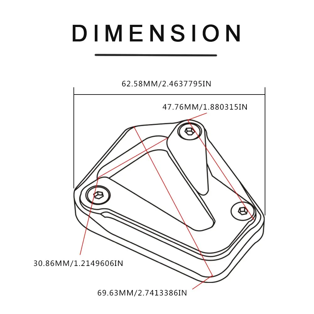 2023 สําหรับKTM 890DUKE 890 Duke L 2020-2022-2023 รถจักรยานยนต์แผ่นยึดPadขยายเท้าขาตั้งขยาย 890 Duke